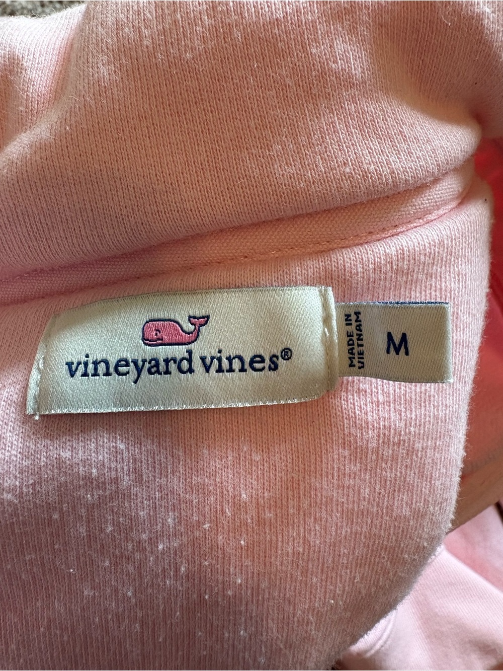 Vineyard Vines Light Pink Quarter-Zip Pullover - Picture 4 of 6